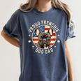 For French Bulldog Lovers Men Proud Frenchie Dog Dad Women's Comfort Colors T-Shirt Denim