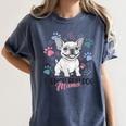 French Bulldog Mama Frenchie Dog Mom Women's Comfort Colors T-Shirt Denim