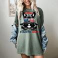 Chill The Fourth Out 4th Of July Cute French Bulldog Women's Comfort Colors T-Shirt Berry