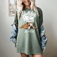 English Bulldog Apparel Bulldog Mom Life Is Ruff Women's Comfort Colors T-Shirt Berry