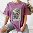 Frenchie Dog Mom Tarot Card French Bulldog Skeleton Mom Women's Comfort Colors T-Shirt Moss