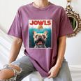 Tan Frenchie Jowls Fawn French Bulldog Mom Top Dad Women's Comfort Colors T-Shirt Moss