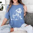 English Bulldog Dog Hund Gift Women's Comfort Colors T-Shirt Blue Jean
