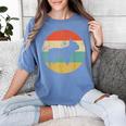 French Bulldog Retro Dog Women's Comfort Colors T-Shirt Blue Jean