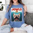 Tan Frenchie Jowls Fawn French Bulldog Mom Top Dad Women's Comfort Colors T-Shirt Blue Jean