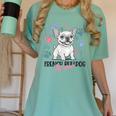 French Bulldog Mama Frenchie Dog Mom Women's Comfort Colors T-Shirt Chalky Mint