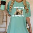 Frenchie Better Life French Bulldog Dog Lover Women's Comfort Colors T-Shirt Chalky Mint