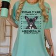 Personal Stalker French Bulldog Women's Comfort Colors T-Shirt Chalky Mint