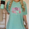 Women Dog Mama Dog And Cat Mom Furmama Women Women's Comfort Colors T-Shirt Chalky Mint