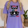 Chill The Fourth Out 4th Of July Cute French Bulldog Women's Comfort Colors T-Shirt Violet