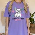 French Bulldog Mama Frenchie Dog Mom Women's Comfort Colors T-Shirt Violet