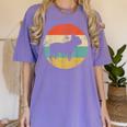 French Bulldog Retro Dog Women's Comfort Colors T-Shirt Violet