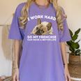 Frenchie Better Life French Bulldog Dog Lover Women's Comfort Colors T-Shirt Violet