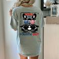 Chill The Fourth Out 4th Of July Cute French Bulldog Women's Comfort Colors T-Shirt Back Print Bay