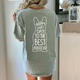 French Bulldog For Lover Happy Fathers Day Frenchie Dad Women's Comfort Colors T-Shirt Back Print Bay