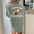 Frenchie Better Life French Bulldog Dog Lover Women's Comfort Colors T-Shirt Back Print Bay