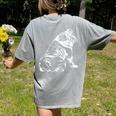 English Bulldog Dog Hund Gift Women's Comfort Colors T-Shirt Back Print Grey