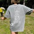 French Bulldog For Lover Happy Fathers Day Frenchie Dad Women's Comfort Colors T-Shirt Back Print Grey
