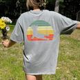 French Bulldog Yoga Frenchie Women's Comfort Colors T-Shirt Back Print Grey