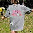 Women Dog Mama Dog And Cat Mom Furmama Women Women's Comfort Colors T-Shirt Back Print Grey