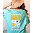 Drink Beer & Hang With My Frenchie French Bulldog Dad Women's Comfort Colors T-Shirt Back Print Chalky Mint