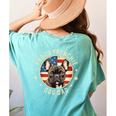 For French Bulldog Lovers Men Proud Frenchie Dog Dad Women's Comfort Colors T-Shirt Back Print Chalky Mint