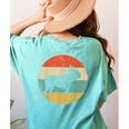 French Bulldog Retro Dog Women's Comfort Colors T-Shirt Back Print Chalky Mint