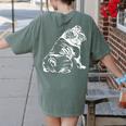English Bulldog Dog Hund Gift Women's Comfort Colors T-Shirt Back Print Moss