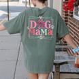 Women Dog Mama Dog And Cat Mom Furmama Women Women's Comfort Colors T-Shirt Back Print Moss