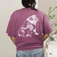 English Bulldog Dog Hund Gift Women's Comfort Colors T-Shirt Back Print Berry