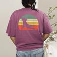 French Bulldog Yoga Frenchie Women's Comfort Colors T-Shirt Back Print Berry