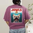 Tan Frenchie Jowls Fawn French Bulldog Mom Top Dad Women's Comfort Colors T-Shirt Back Print Berry