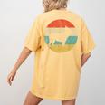 French Bulldog Retro Dog Women's Comfort Colors T-Shirt Back Print Mustard