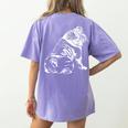 English Bulldog Dog Hund Gift Women's Comfort Colors T-Shirt Back Print Violet