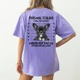 Personal Stalker French Bulldog Women's Comfort Colors T-Shirt Back Print Violet