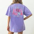 Women Dog Mama Dog And Cat Mom Furmama Women Women's Comfort Colors T-Shirt Back Print Violet