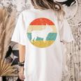French Bulldog Retro Dog Women's Comfort Colors T-Shirt Back Print Ivory