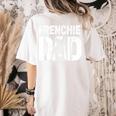 Frenchie Dad Dog Lover French Bulldog Father Dog Owner Women's Comfort Colors T-Shirt Back Print Ivory