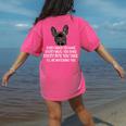 Every Snack You Make French Bulldog Mom And Frenchie Dad Women's Comfort Colors T-Shirt Back Print Crunchberry