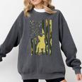Camo US Flag French Bulldog Frenchie Patriot Dog Lover Comfort Colors Sweatshirt Pepper
