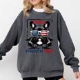 Chill The Fourth Out 4th Of July Cute French Bulldog Comfort Colors Sweatshirt Pepper