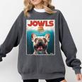 Tan Frenchie Jowls Fawn French Bulldog Mom Top Dad Comfort Colors Sweatshirt Pepper