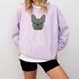 The Dogfather French Bulldog Dad Frenchie Papa T-Shirt Comfort Colors Sweatshirt Orchid