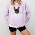 Every Snack You Make French Bulldog Mom And Frenchie Dad Comfort Colors Sweatshirt Orchid