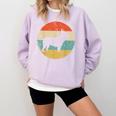 French Bulldog Retro Dog Comfort Colors Sweatshirt Orchid
