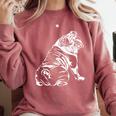 English Bulldog Dog Hund Gift Comfort Colors Sweatshirt Crimson