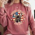 For French Bulldog Lovers Men Proud Frenchie Dog Dad Comfort Colors Sweatshirt Crimson