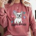 French Bulldog Mama Frenchie Dog Mom Comfort Colors Sweatshirt Crimson