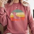 French Bulldog Yoga Frenchie Comfort Colors Sweatshirt Crimson