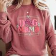 Women Dog Mama Dog And Cat Mom Furmama Women Comfort Colors Sweatshirt Crimson